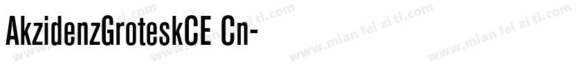 AkzidenzGroteskCE Cn字体转换